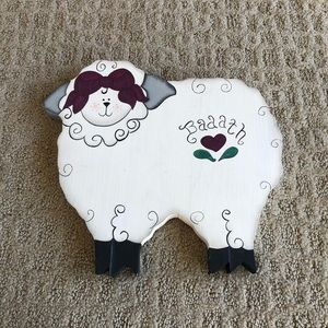 Cute Decorative Lamb wall Art, Perfect Condition!